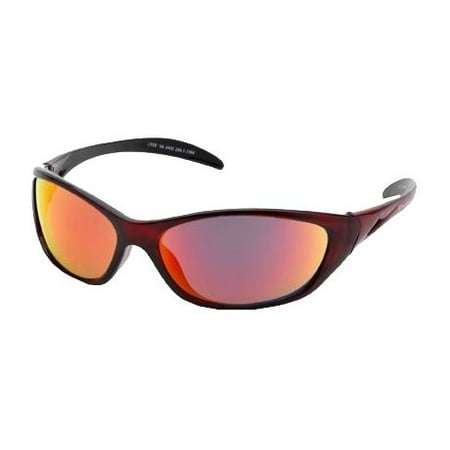 LYNX-CRYSTAL RED. 6 Extreme Lynx Sunglasses with Crystal Red Frame and Crimson Red Mirror Lens