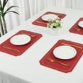 thumbnail image 7 of Unique Bargains Placemats Leather Placemats for Kitchen Dining Table Red Yellow 18x12in, 7 of 7