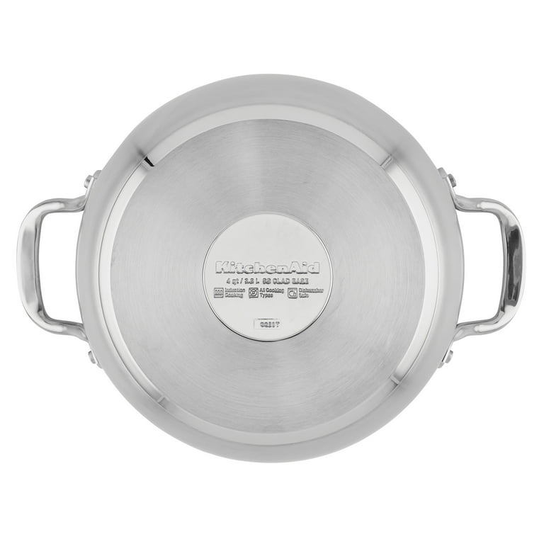 KitchenAid 3-Ply Base Stainless Steel Induction Saucepan with Lid