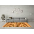 thumbnail image 3 of Ahgly Company Indoor Round Abstract Orange Modern Area Rugs, 8' Round, 3 of 4