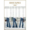 thumbnail image 5 of HOTAPEI Flare Jeans for Women Bell Bottom Jeans 2023 New Mid Rise Wide Leg Denim Trousers, 5 of 5