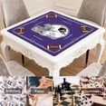 thumbnail image 6 of Football Mahjong Mat with Rules, 31.5*31.5in Anti Slip American Mahjong Mat for Table, Noise Reduction, Neoprene Mah jongg Mats with Carrying Bag & 3 Dices, Mahjong Sets Gift, Board Tile Games Mats, 6 of 7