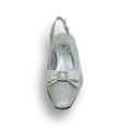 thumbnail image 2 of FLORAL Pearl Women's Wide Width Evening Dress Shoes for Wedding, Prom, & Dinner SILVER 9.5, 2 of 6