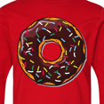 thumbnail image 4 of Inktastic Chololate Donut with Sprinkles Long Sleeve Youth T-Shirt, 4 of 5