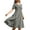 Grey, variant on Uobin Women Casual Solid Short Sleeve Long Maxi Dress Lightweight Breathable Fashion Loose Dress with Pockets