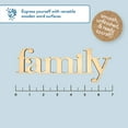 thumbnail image 4 of Hello Hobby 7" Wood Word, Family, 4 of 7