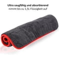 thumbnail image 2 of ZHAOCHENG Paño de microfibra - Calidad profesional absoluta - Doble absorción hasta 1200 GSM - Ideal para la limpieza de coches o motos - 40 x 40 cm - 8 piezas, 2 of 4