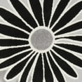 thumbnail image 5 of 8' X 11' Black And White Floral Stain Resistant Non Skid Area Rug, 5 of 6