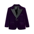 thumbnail image 6 of ZACPNCV Boy's Slim Fit Formal Suits 4 Piece Outfit for Ring Bearers Kids Dress Toddler Boy Tuxedo Homecoming Suits for Boys Purple 5-6 Years, 6 of 9