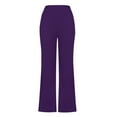 thumbnail image 5 of BLVB Womens Flare Work Pants High Waisted Cropped Dress Pants Bootcut Business Casual Stretch Office Trousers, 5 of 7