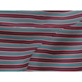 thumbnail image 4 of oneOone Viscose Jersey Red Fabric Stripes Craft Projects Decor Fabric Printed By The Yard 60 Inch Wide-2E, 4 of 5