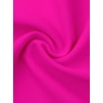 thumbnail image 5 of DARING DIVA Plus Size Women's Bikini Two Piece One Shoulder Swimsuit 1X Hot Pink, 5 of 5
