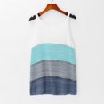 thumbnail image 4 of Playeras,Blusas y Tops,Ropa para Mujer Verano Tops Mujeres Verano Rayas Tank Tops Loose Casual Sin mangas Camisas Camis (Blue, M), 4 of 7