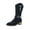 Black, variant on Women's Mid-Calf Cowboy Cowgirl Boots Classic Comfort Riding Combat Boot Pointed Toe Side Zipper Long Tall Fall Winter Boots for Women