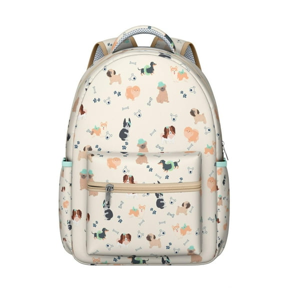 "Adorable Puppy Backpack - Waterproof & Functional for Students & Professionals, Roomy Design, Perfect Gift for Pet Enthusiasts"