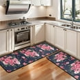 thumbnail image 3 of Kitchen Rugs Sets Of 2,Pioneer Flower Floral Print Pattern Anti Fatigue Kitchen Mat Rugs Non Slip Washable,Decorative Kitchen Floor Mats for Kitchen,Sink,Laundry,17"x47"+17"x47", 3 of 5
