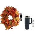 thumbnail image 5 of Artificial Maple Leaves with Lights 5.5Ft Fall Hanging Bulbs The Leaf Black for Garland Outdoor Indoor, 5 of 5