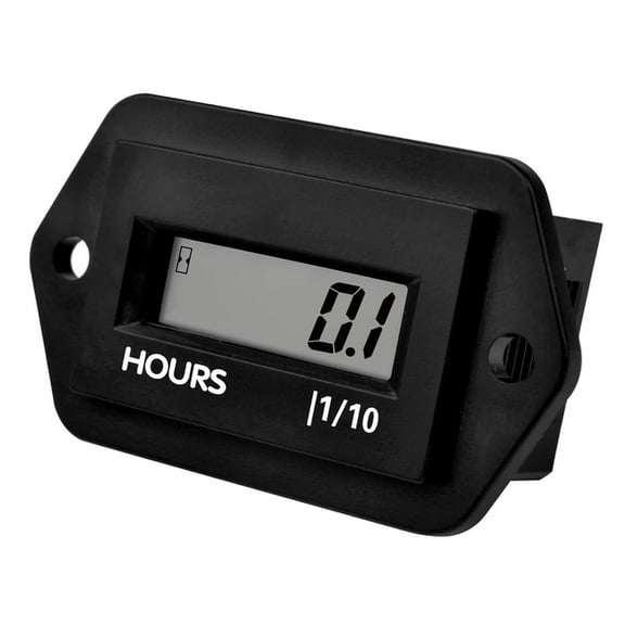 Runleader Digital LCD Hour Meter AC/DC 4.5V to 60V Waterproof Design ZTR Lawn Mower Golf Cart Club