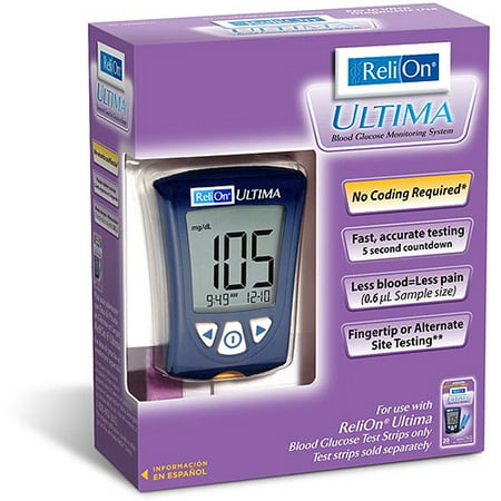 ReliOn Ultima Blood Glucose Monitor - Walmart.com