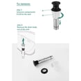 thumbnail image 6 of PARLOS Centerset Two-Handle Bathroom Sink Faucet with Metal Drain Assembly and Supply Hose, Brushed Nickel, 6 of 11