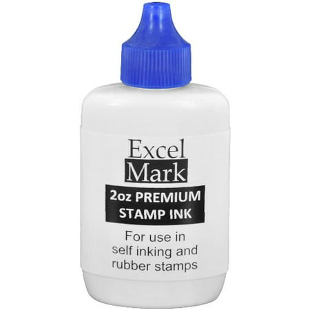 Self Inking Stamp Refill Ink - 2 oz. - Blue Ink