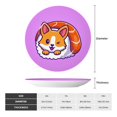thumbnail image 2 of Kdxio Corgi In Sushi Roll Bone China Decorative Plate Ceramic Decorative Plate for Home Office Wall Stand Decorative Plates for Home Bedroom-10in, 2 of 6