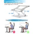 thumbnail image 2 of Soporte para portátil, soporte ajustable de aluminio para portátil, compatible con MacBook Air/Pro, Dell XPS, HP, Lenovo y más portátiles de 10 a 15,6 pulgadas, 2 of 5