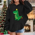 thumbnail image 3 of Boys Girls Christmas Hoodie Long Sleeve Funny Cute Dinosaur Graphic Hooded Sweatshirt Pockets Kids Pullover Tops 2-13 Years, 3 of 6