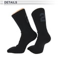 thumbnail image 4 of Calcetines de ciclismo Unique Bargains, transpirables, absorbentes de sudor, anti-fricción, negros, tamaño L, 1 par, 4 of 6