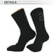 thumbnail image 4 of Calcetines de ciclismo Unique Bargains, transpirables, absorbentes de sudor, anti-fricción, negros, tamaño L, 1 par, 4 of 6