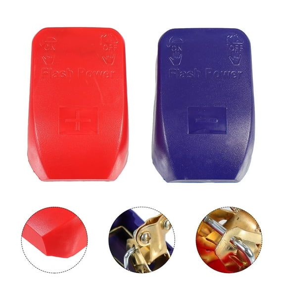FONWILYO 1 Pair Automotive Battery Terminals Blue Red Assorted for Stabilizing in Cars