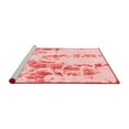 thumbnail image 2 of Ahgly Company Machine Washable Indoor Rectangle Abstract Red Modern Area Rugs, 6' x 9', 2 of 4