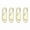 Gold, variant on Tyeign Universal Zipper Pull Replacement, Size 5 Metal & Rubber Zipper Slider, No-Sew Fix for Backpack, Jacket, Luggage, Tent, 4-Pack Quick-Install Tab, Travel Kit, 4Pcs Zipper Pieces