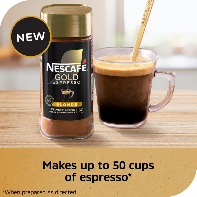 Nescafé Gold Espresso Blonde, Instant Coffee, 3.5 oz