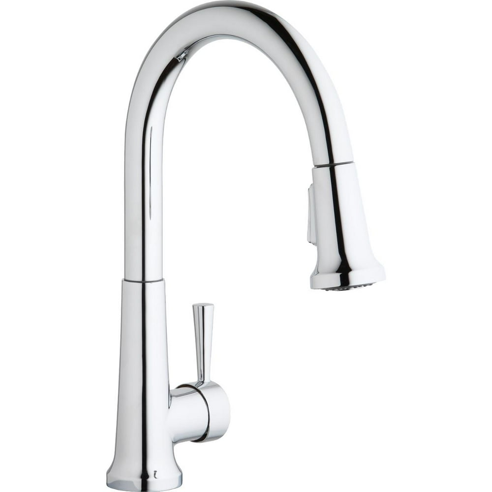 Elkay Everyday Single Hole Deck Mount Kitchen Faucet with Pulldown