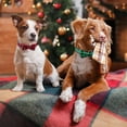 thumbnail image 5 of Sunyuer 2 Pack Christmas Dog Collar with Bow Tie Red Green Buffalo Plaid Dog Pet Collar Adjustable for Small Medium Large Dogs Cats, 5 of 7