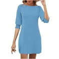 thumbnail image 2 of Women's Sexy Midi Dresses,Summer Clearance Mid-Sleeve Dresses, 2 of 9