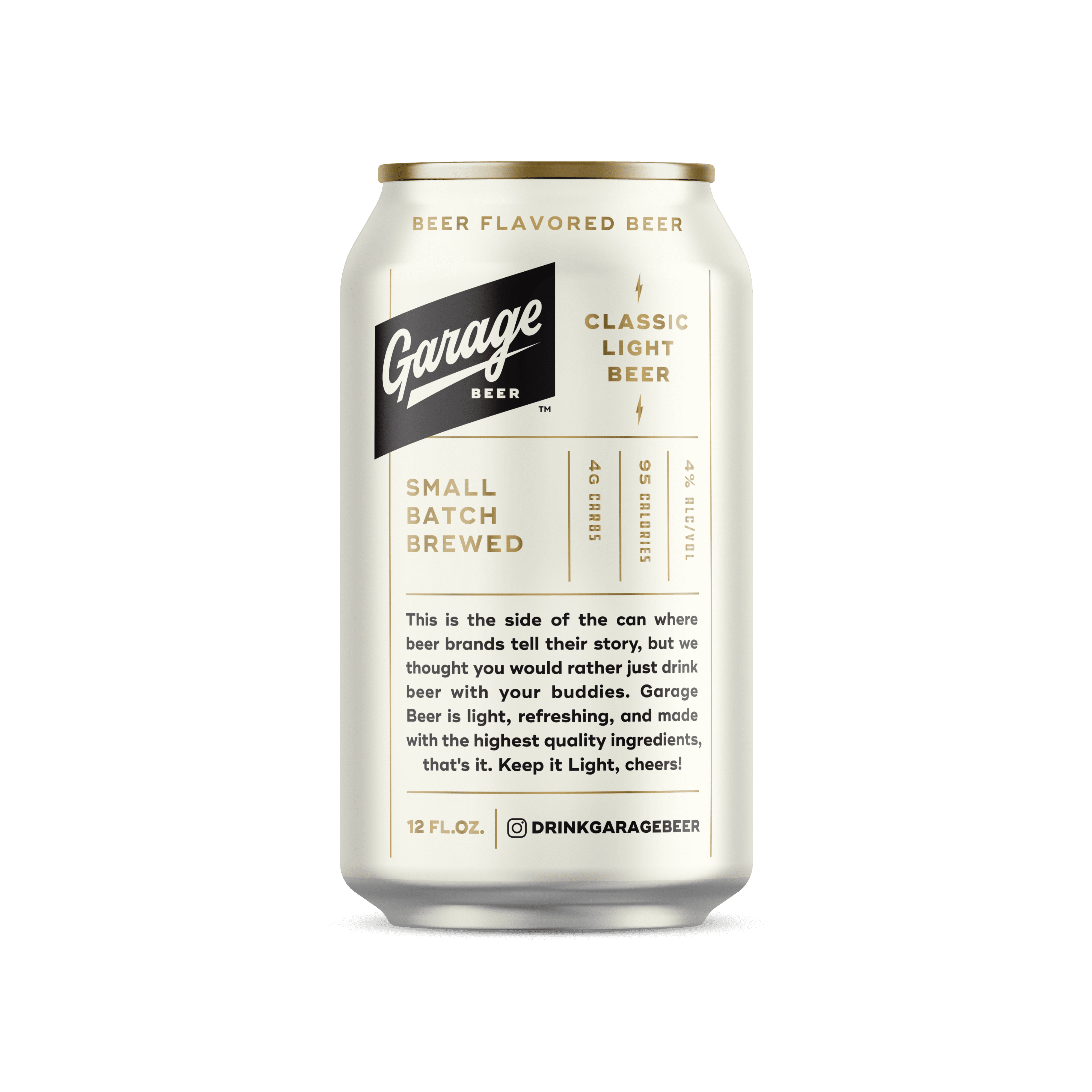 Garage Beer Light 12 pack 12 fl oz Cans, 4% ABV