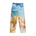 thumbnail image 5 of Bingfone Beach Starfish Shell Mens All Over Print Sleep Pajama Pants-Large, 5 of 9
