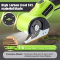 thumbnail image 3 of HORMY Cordless Electric Scissors, 3.6V Rechargeable Cardboard Box Cutter with Safety Lock & LED Light, Power Rotary Cutter for Fabric Carpet Leather, 3 of 12