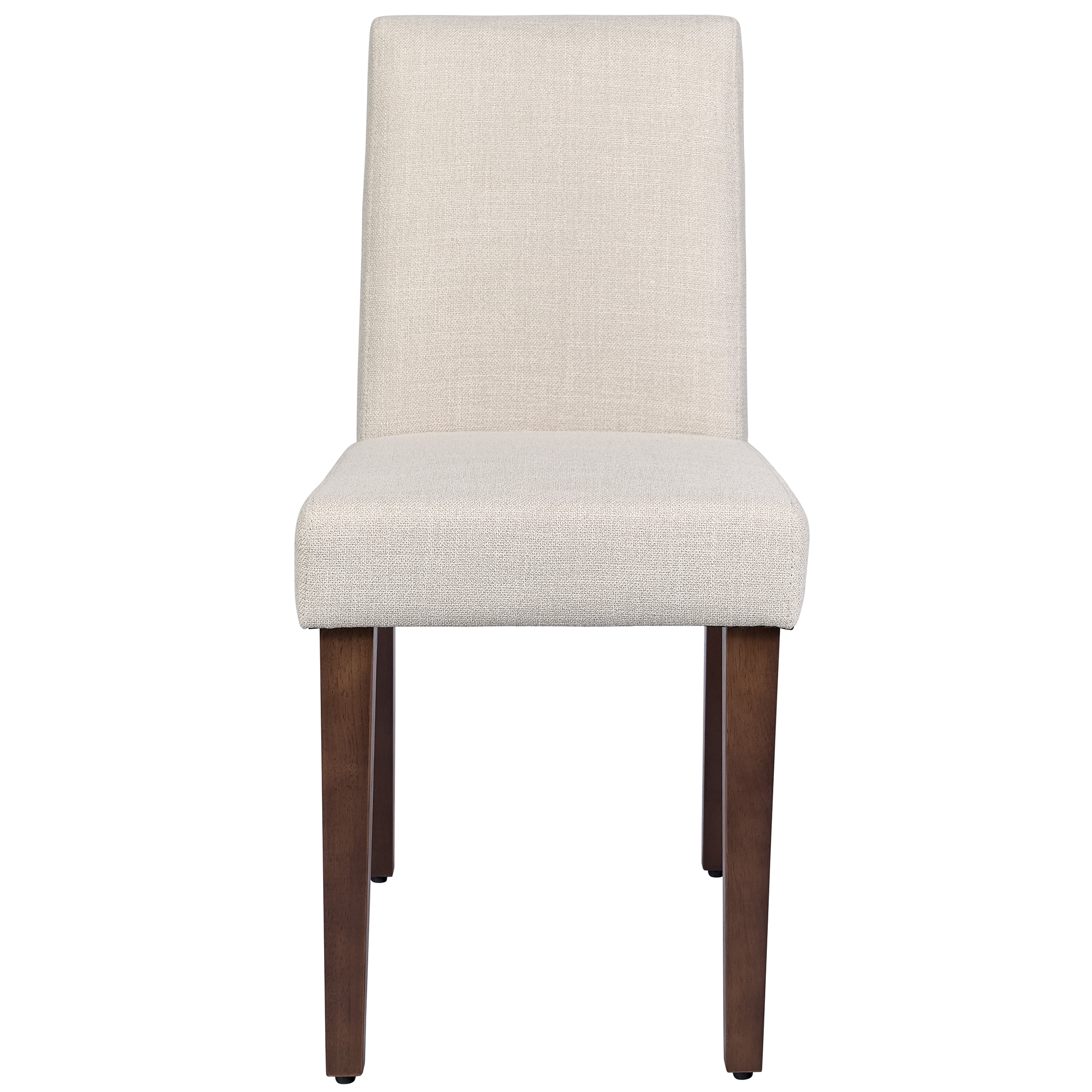 Better Homes & Gardens Canton Parsons Chair Set, Walnut, White, 2 Pack