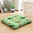 thumbnail image 4 of Kawaii Avocado Floor Pillow&nbsp;– 22x22 Inch Large Meditation Cushion, Dutch Velvet, Sweet Green Avocado Design for Yoga & Lounge, 4 of 7
