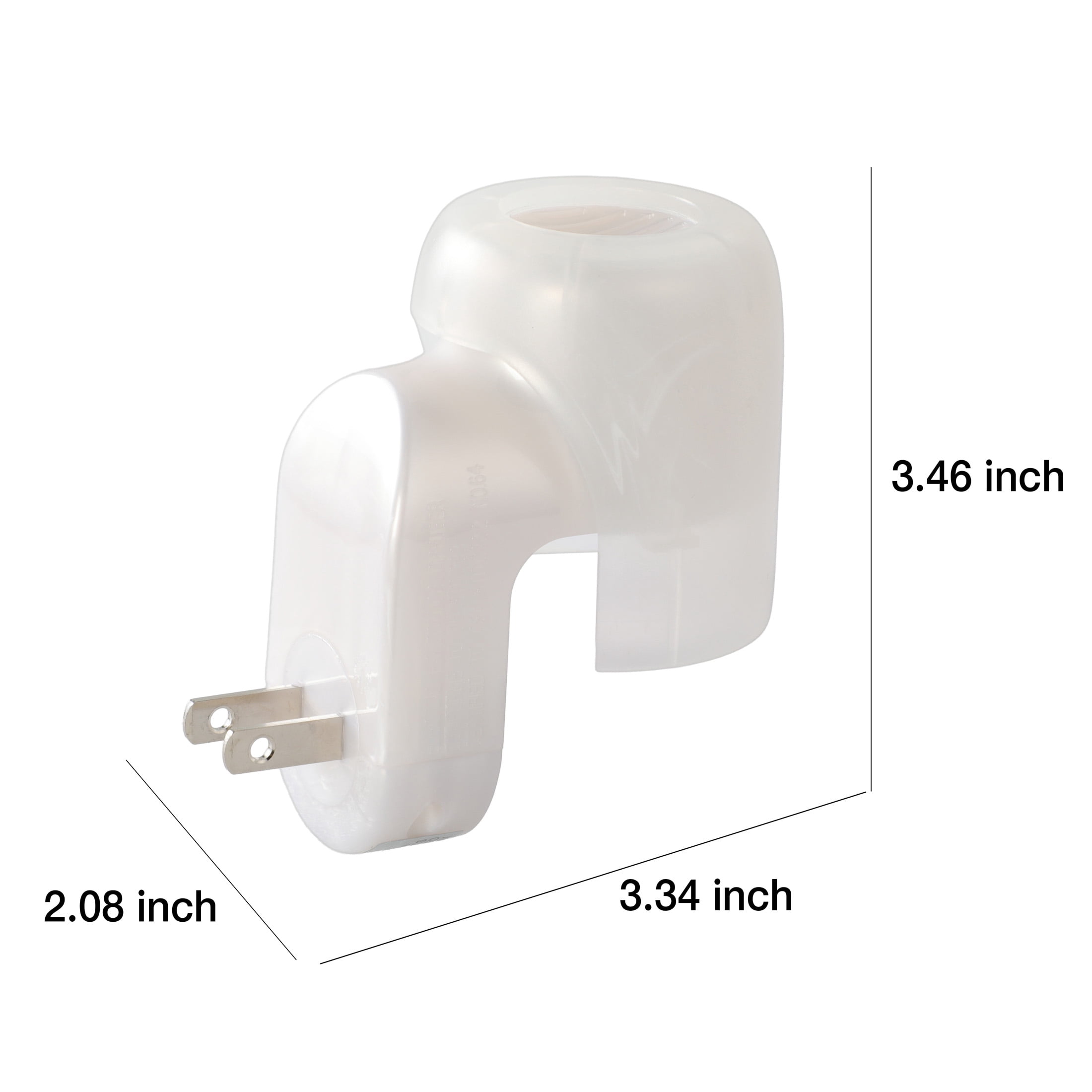 Mainstays Aroma Accents LED Fragrance Plug-in, Marble Pattern, Traditional Wax Warmers, White