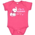 thumbnail image 3 of Inktastic My 1st Valentine's Day with Elephant Girls Baby Bodysuit, 3 of 5