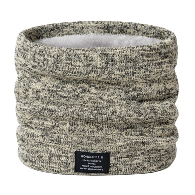 FOCUSNORM Cache-Cou pour Hommes Hiver Style Tête au-Dessus Imprimé de Lettres Chaud Mode Confortable Cache-Cou
