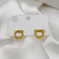 thumbnail image 4 of Fashionable Sturdy Stainless Steel Initial Studs Earrings Daily Decoration for Trendy Accessorizing in Any Occasion, 4 of 4