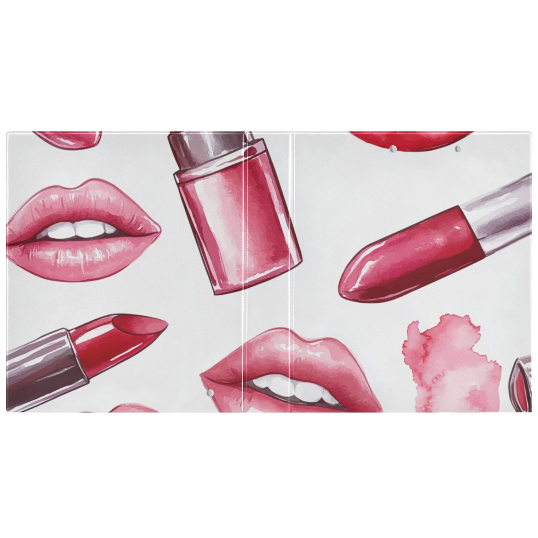 Lips 3 Ring Binders 1.5 inch Hardcover File Folders with Interior Pockets A4 Size Organizer for School Office Hospital