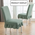 thumbnail image 5 of 2Pcs Chair Covers for Dining Room Chair Covers With Skirt Dining Chair Covers Stretch Kitchen Chair Covers, 5 of 5