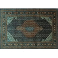 thumbnail image 1 of Ahgly Company Indoor Rectangle Persian Light Blue Traditional Area Rugs, 2' x 3', 1 of 4
