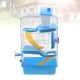 thumbnail image 2 of 21x27x45cm De lujo de tres capas Hamster Cage Pet House Portable Small Pets House Hamster House (Azul), 2 of 5